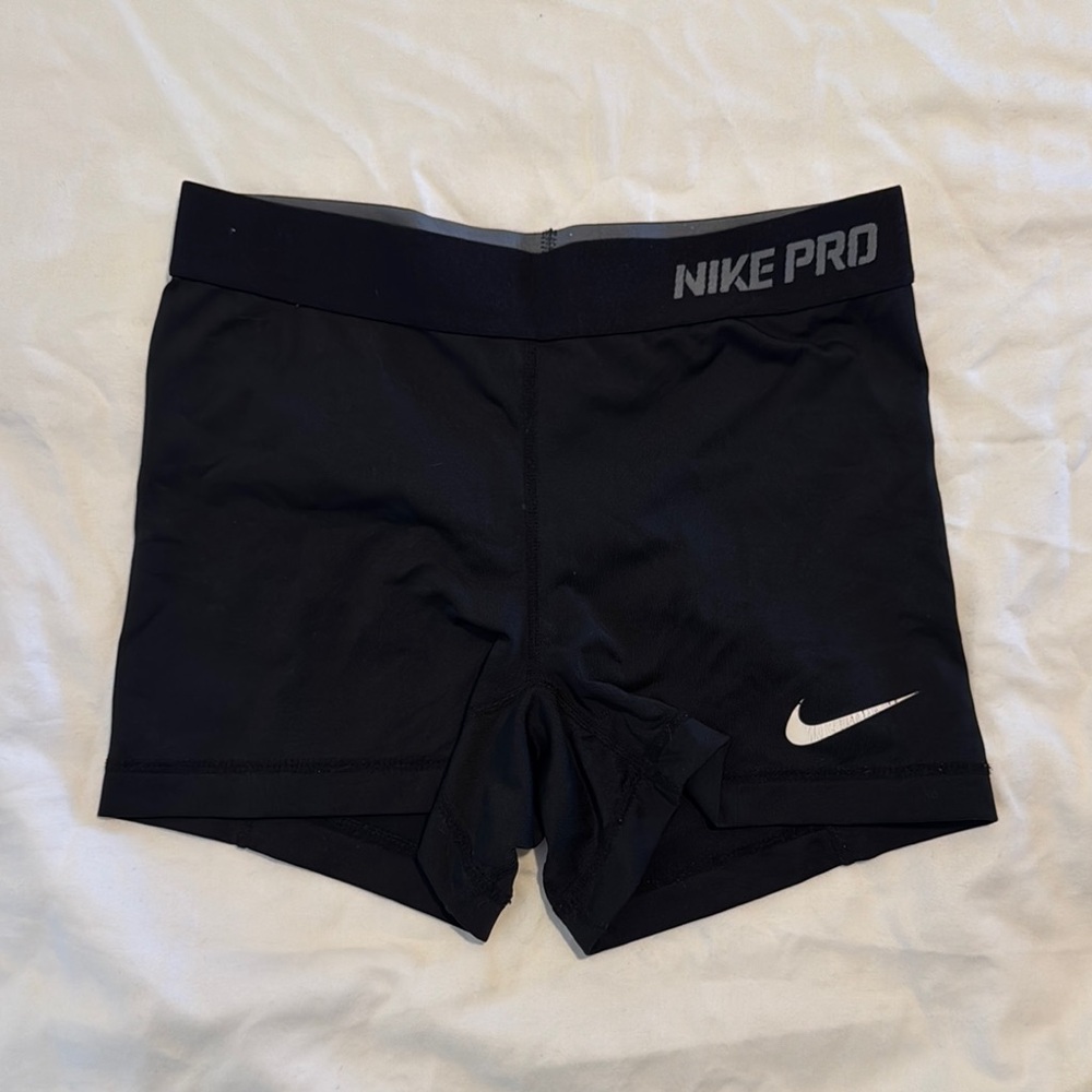 Nike Pro 3” Black Athletic Shorts with Compression Fit